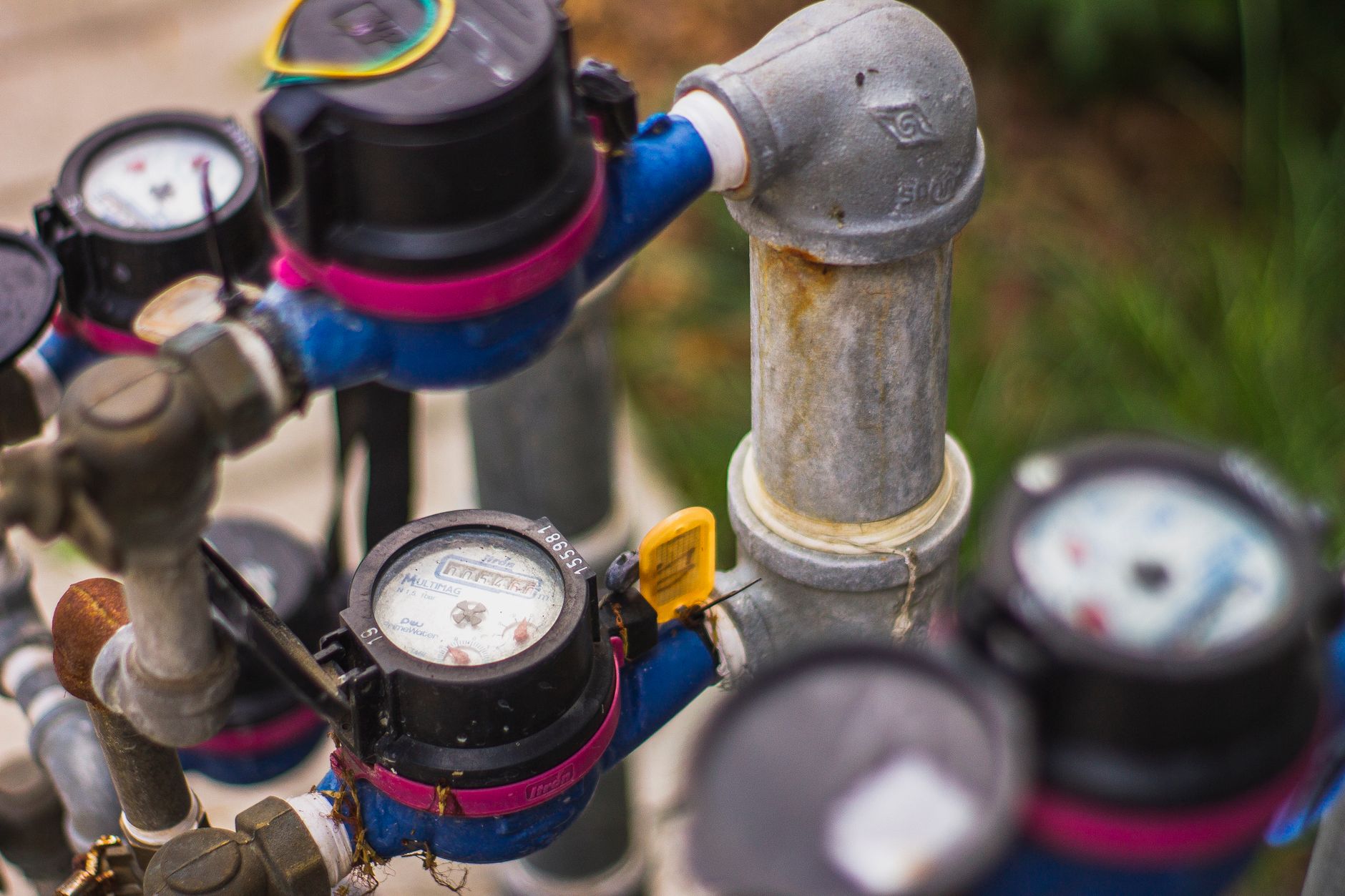 Water meters on supply pipes