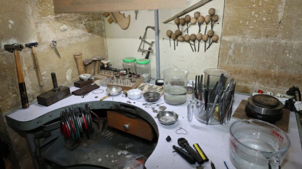 Best tool bag: hand tools laid out on a workbench