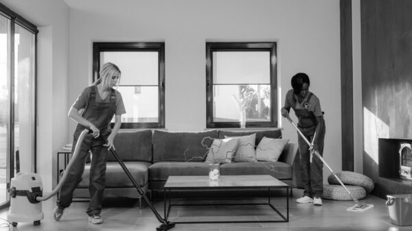 Best vacuum cleaner: vacuuming the floor of a home living room