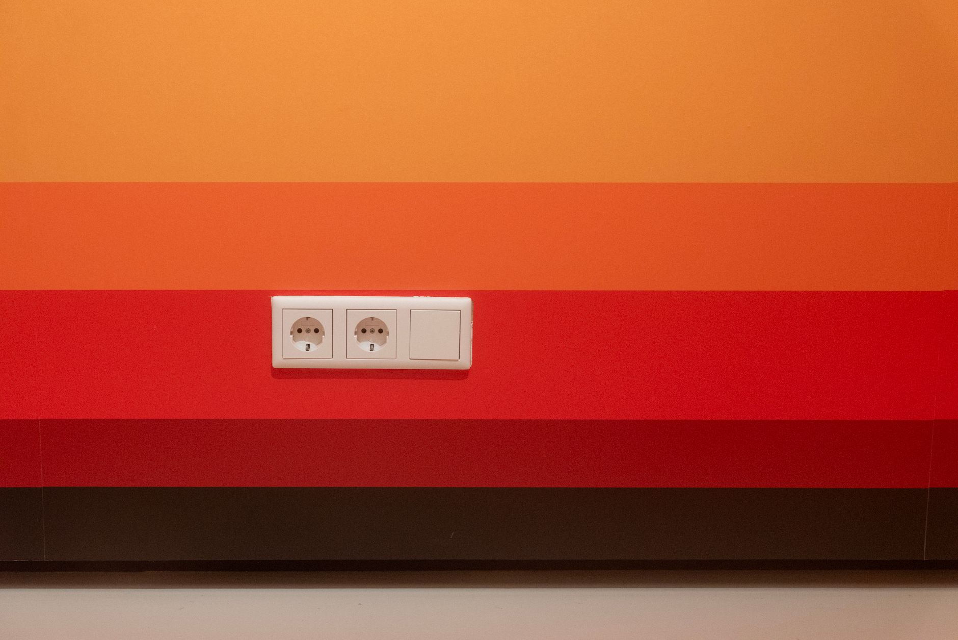 Appliance plug in a wall outlet