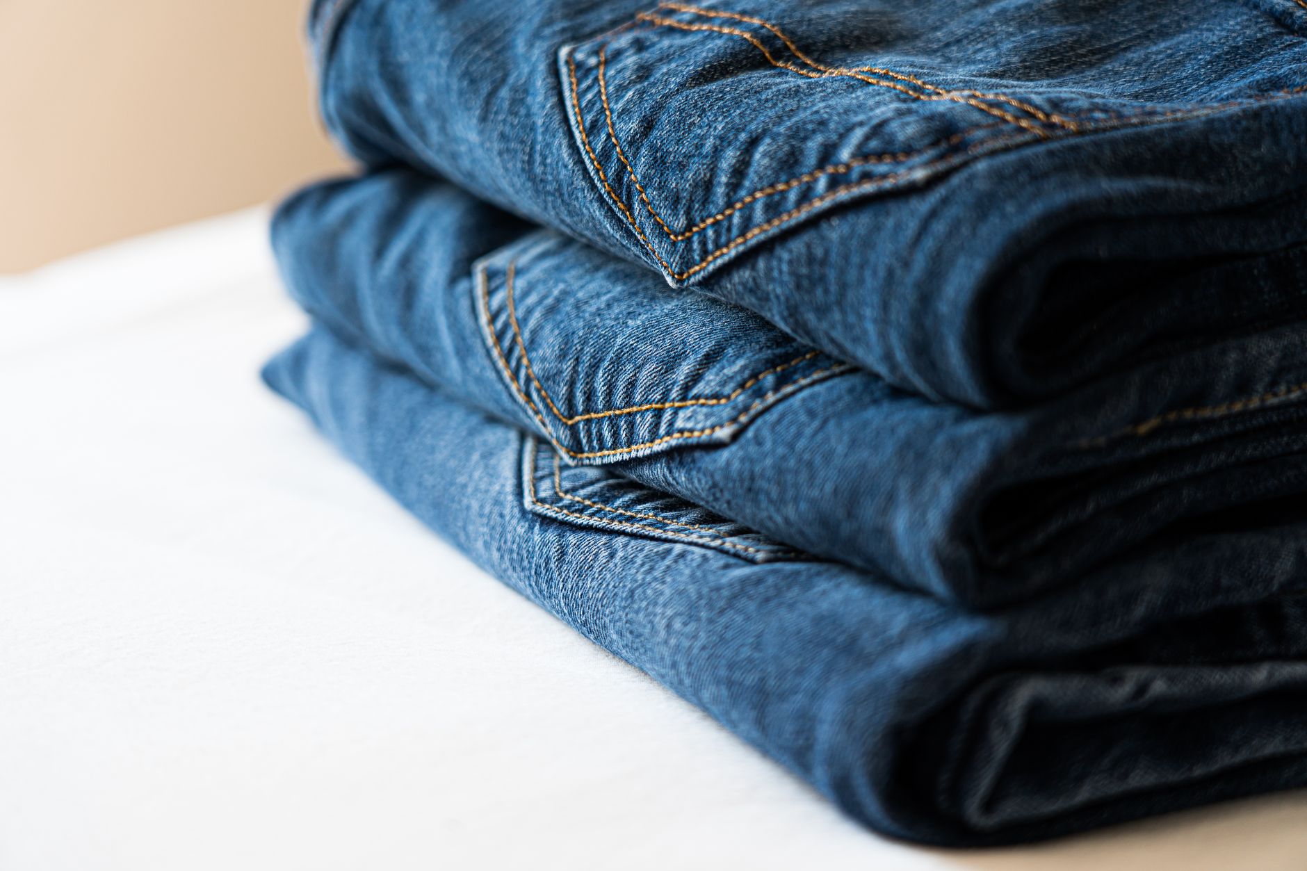 Folded jeans