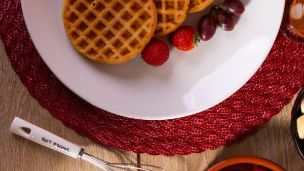 Best waffle maker: waffles on a breakfast plate