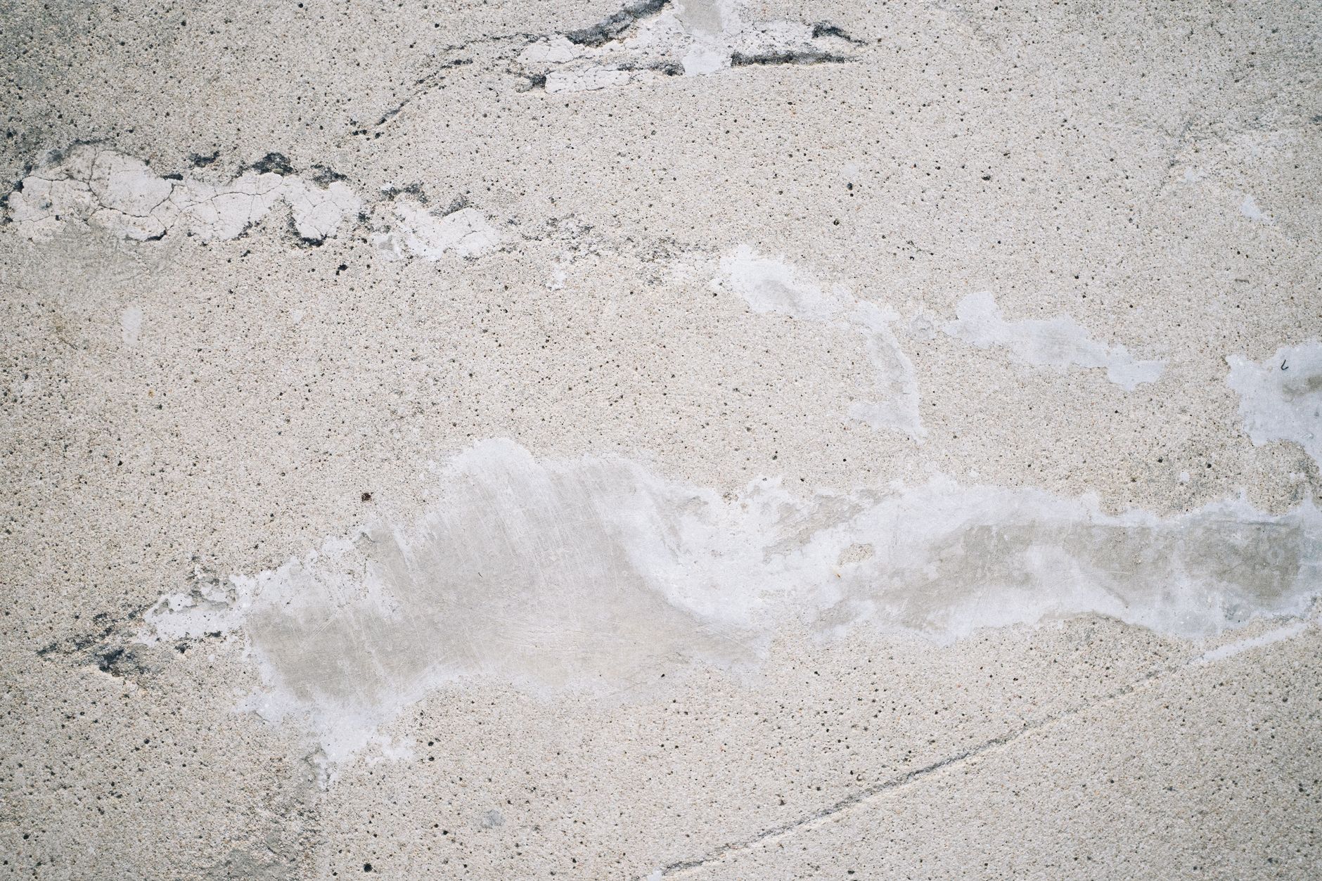 Water stains on a concrete floor