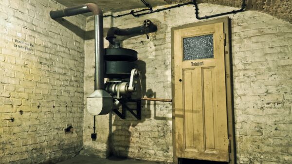 Best whole house water filter: an old basement with pipes and equipment