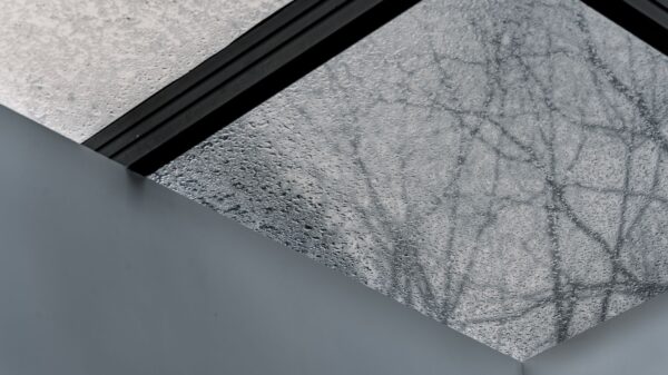Condensation on a skylight window