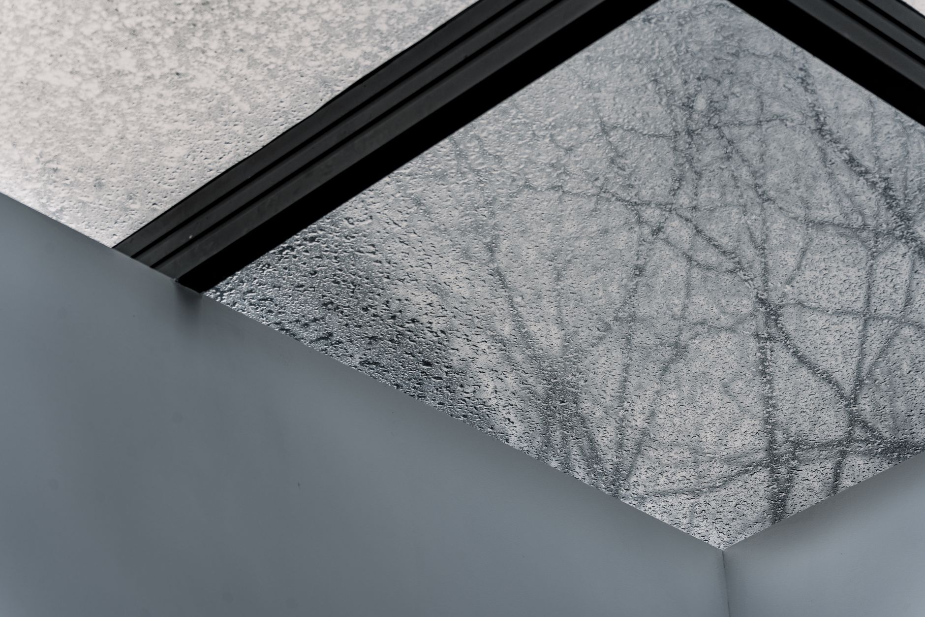 Condensation on a skylight window